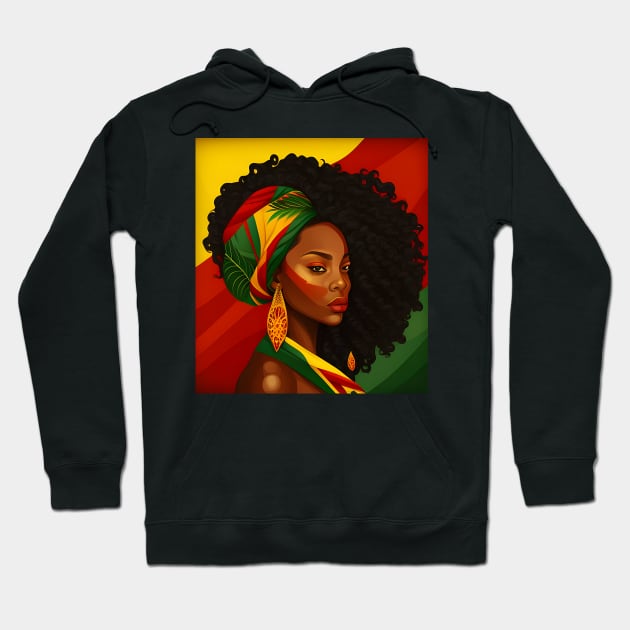 Black History Month Black Pride Distressed Design T-Shirt Hoodie by Karin Wright